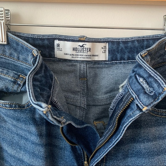 HOLLISTER curvy ultra high-rise vintage straight, medium wash - Picture 4 of 4